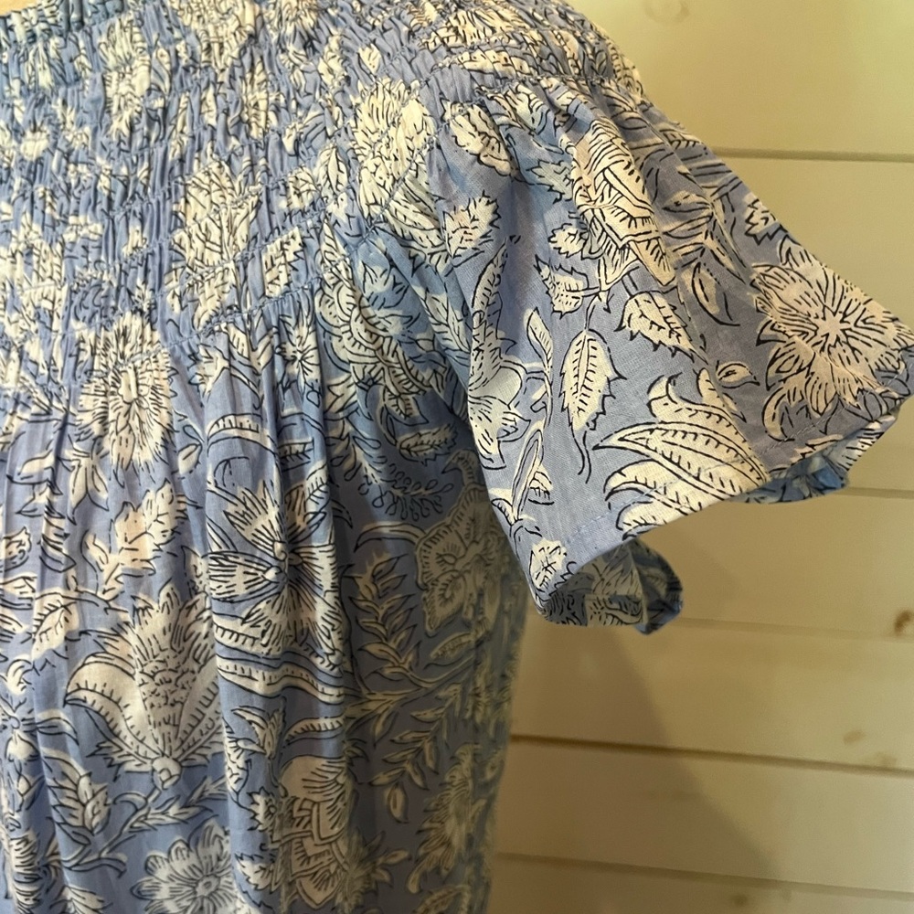 Marea Block Print Tiered Maxi Dress - Picture 6 of 10